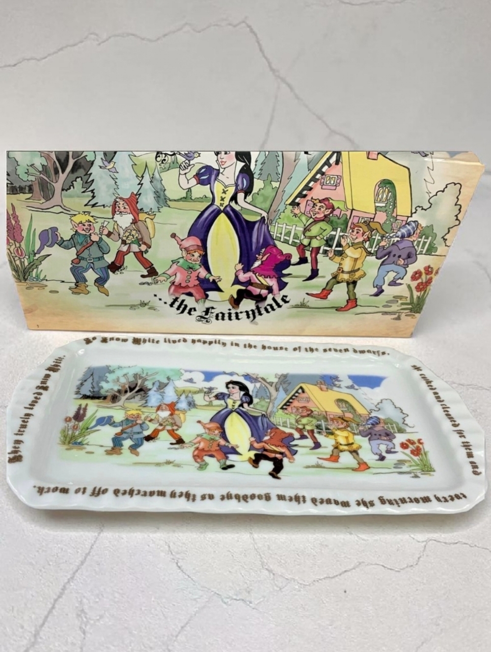 1997 Snow White Cardew Design 12x6 Ceramic Tray